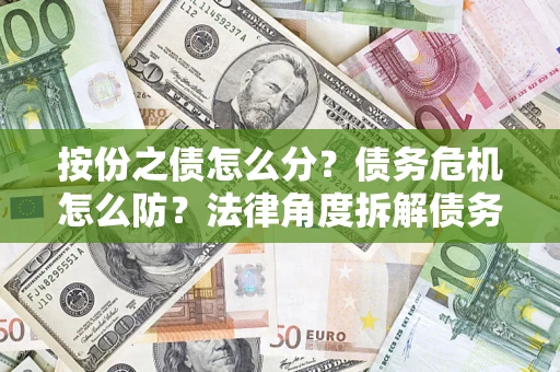 武汉按份之债怎么分？债务危机怎么防？法律角度拆解债务分配与风险自保指南