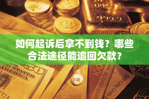 武汉如何起诉后拿不到钱？哪些合法途径能追回欠款？