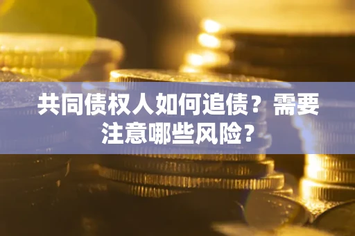 武汉共同债权人如何追债？需要注意哪些风险？