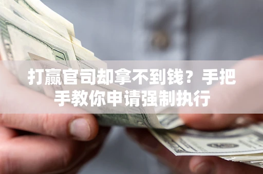 武汉打赢官司却拿不到钱？手把手教你申请强制执行