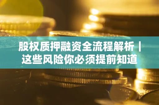 武汉股权质押融资全流程解析｜这些风险你必须提前知道