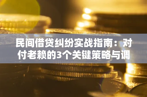 武汉民间借贷纠纷实战指南：对付老赖的3个关键策略与调解盲区解析