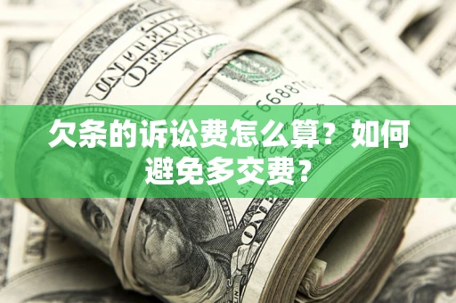 武汉欠条的诉讼费怎么算？如何避免多交费？