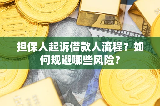武汉担保人起诉借款人流程？如何规避哪些风险？