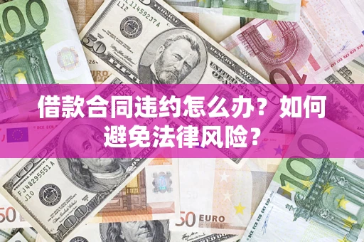 武汉借款合同违约怎么办？如何避免法律风险？